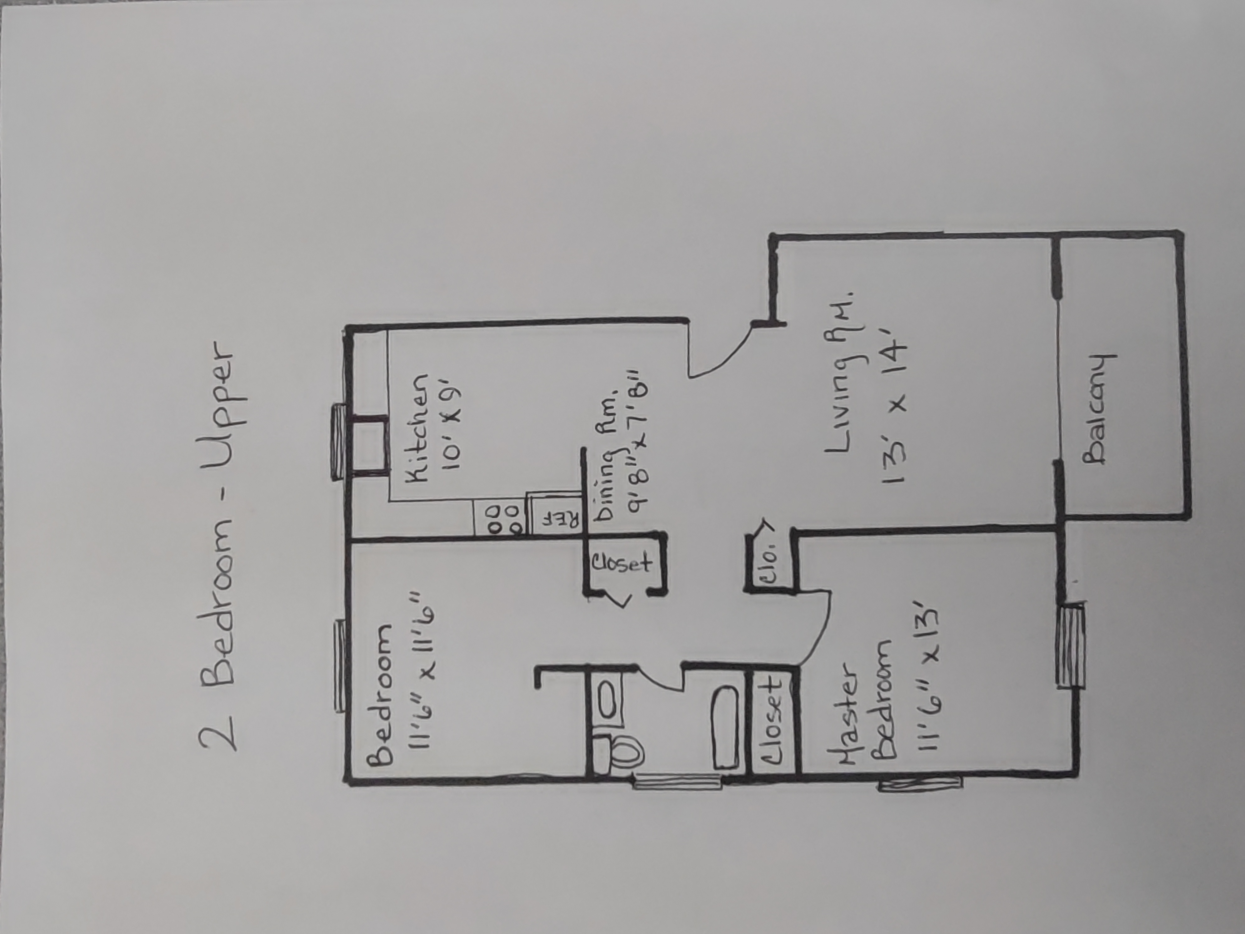 Clarkston Place 2 Bedroom floorplan